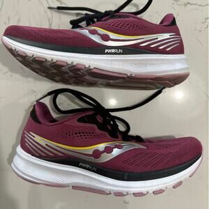 Saucony Women's Ride 14 Running Sneaker Quartz/Vizigold, Size 7, EUC